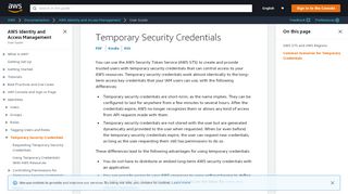 
                            7. Temporary Security Credentials - AWS Identity and Access Management