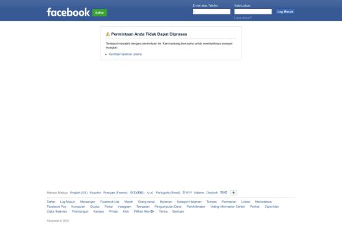 
                            7. Temui Log Masuk Facebook yang baru | Facebook