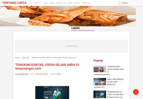 
                            6. TEMUKAN KONTAK JODOH ISLAMI ANDA DI berpasangan.com ...