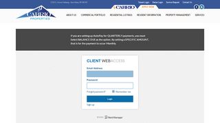 
                            13. Tenant Login - Cabrio Properties