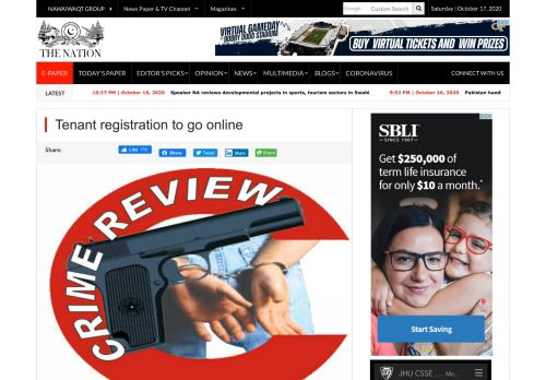 Tenant registration to go online - The Nation