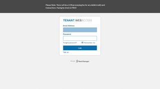 
                            4. Tenant Web Access - Login - Rent Manager