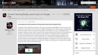 
                            1. Tencent Gaming Buddy cannot log in to Google Play - Programs, Apps ...