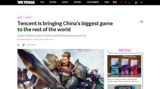 
                            11. Tencent is bringing China's biggest game to the rest of the world - The ...