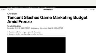 
                            10. Tencent Is Said to Slash Game Marketing Budget Amid Freeze ...