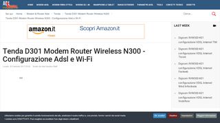 
                            2. Tenda D301 Modem Router Wireless N300 - Configurazione Adsl e ...