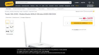 
                            8. Tenda - I-WL-D301 - Modem Router ADSL2+ Wireless N300 USB ...