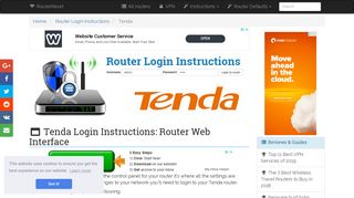 
                            2. Tenda Login: How to Access the Router Settings | ...