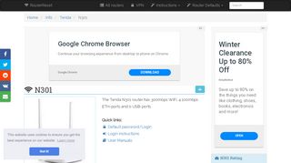 
                            4. Tenda N301 Default Password & Login, Manuals and Reset ...