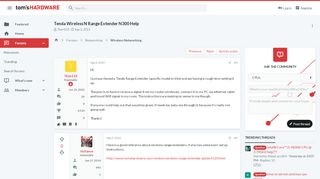 
                            7. Tenda Wireless N Range Extender N300 Help | Tom's Hardware Forum