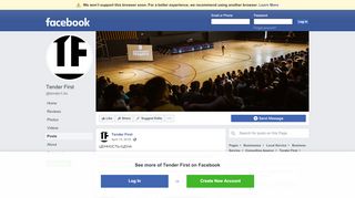 
                            12. Tender First - Posts | Facebook