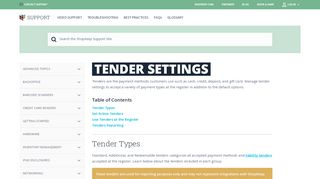 
                            12. Tender Settings | ShopKeep Support