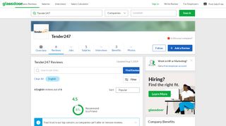 
                            9. Tender247 Reviews | Glassdoor