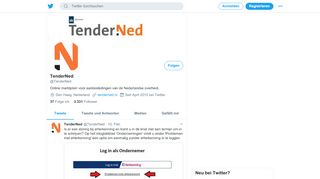 
                            6. TenderNed (@TenderNed) | Twitter