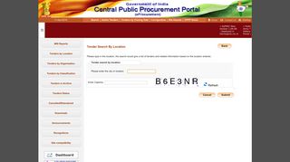 
                            3. Tenders by Location - eProcurement System Government of India