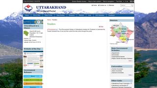 
                            2. Tenders - Uttarakhand Government Portal, India