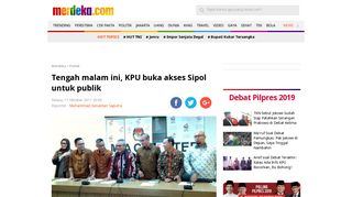 
                            8. Tengah malam ini, KPU buka akses Sipol untuk publik | merdeka.com