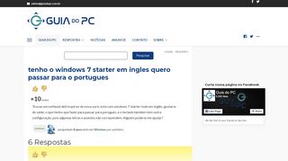 
                            12. tenho o windows 7 starter em ingles quero passar para o portugues ...