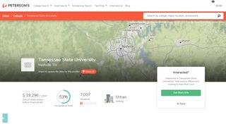 
                            7. Tennessee State University - Tuition and Acceptance Rate - Peterson's