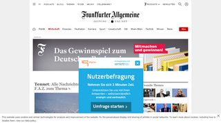 
                            13. Tennet aktuell: News der FAZ zum Stromanbieter