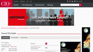 
                            10. Tennet TSO GmbH - cio.de