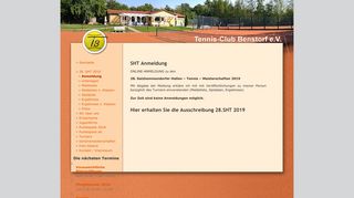 
                            8. Tennis-Club Benstorf e.V. » SHT Anmeldung