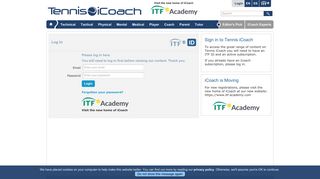 
                            11. Tennis iCoach - Login