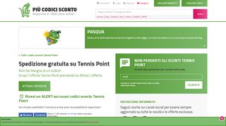 
                            8. Tennis Point: Spedizione gratuita | Scade il 14 marzo 2019