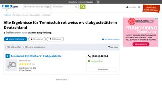 
                            9. ▷ Tennisclub Rot-Weiß e.V. Clubgaststätte | Tel. (06102) 222... -