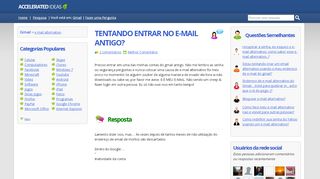 
                            11. TENTANDO ENTRAR NO E-MAIL ANTIGO? | Gmail