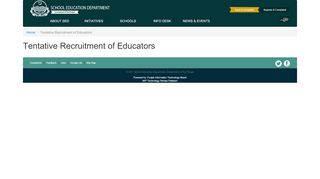 
                            8. Tentative Recruitment of Educators | Schools