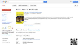 
                            11. Teoria e Prática do Mini-Handebo - Resultado da Pesquisa de livros Google