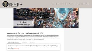 
                            7. Tephra: the Steampunk RPG | Explore the world of Steampunk!