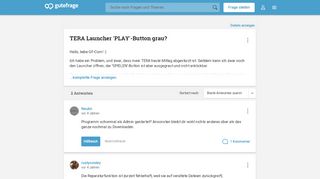 
                            6. TERA Launcher 'PLAY'-Button grau? (Fehlermeldung, MMORPG ...