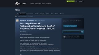 
                            5. Tera Login Network Problem/Bug/Error/wrong Config? Netzwerkfehler ...