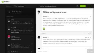 
                            11. TERA not working on geforce now - GeForce Forums