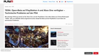 
                            10. TERA: Open-Beta auf PlayStation 4 und Xbox One verfügbar ...