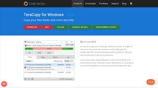 
                            13. TeraCopy for Windows - Code Sector