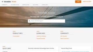 
                            1. Teradata Access Portal