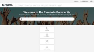 
                            8. Teradata Community: Home