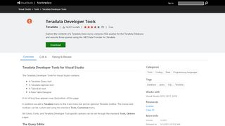 
                            7. Teradata Developer Tools - Visual Studio Marketplace