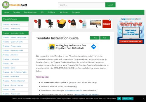 
                            12. Teradata Installation Guide - Teradata Point