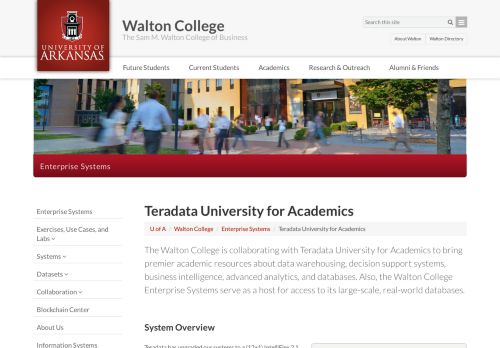 
                            13. Teradata University Network | Enterprise Systems | Walton College ...