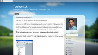 
                            13. Terence Luk: Changing the admin password for Cisco UCS Manager