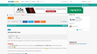 
                            4. Terjual FREE CBN HOTSPOT LOGIN | KASKUS