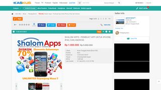 
                            6. Terjual Shalom Apps - Pembuat App Untuk iPhone, iPad, dan ...