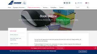 
                            9. Termene şi condiţii pentru rezervări online | TAROM - ...