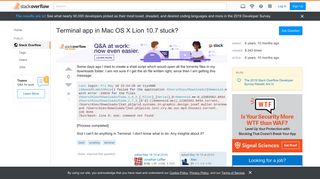 
                            9. Terminal app in Mac OS X Lion 10.7 stuck? - Stack Overflow
