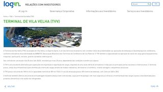 
                            4. Terminal de Vila Velha (TVV) - Login