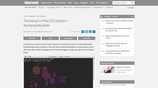 
                            12. Terminal in MacOS nutzen – Kommandozeile - Macwelt